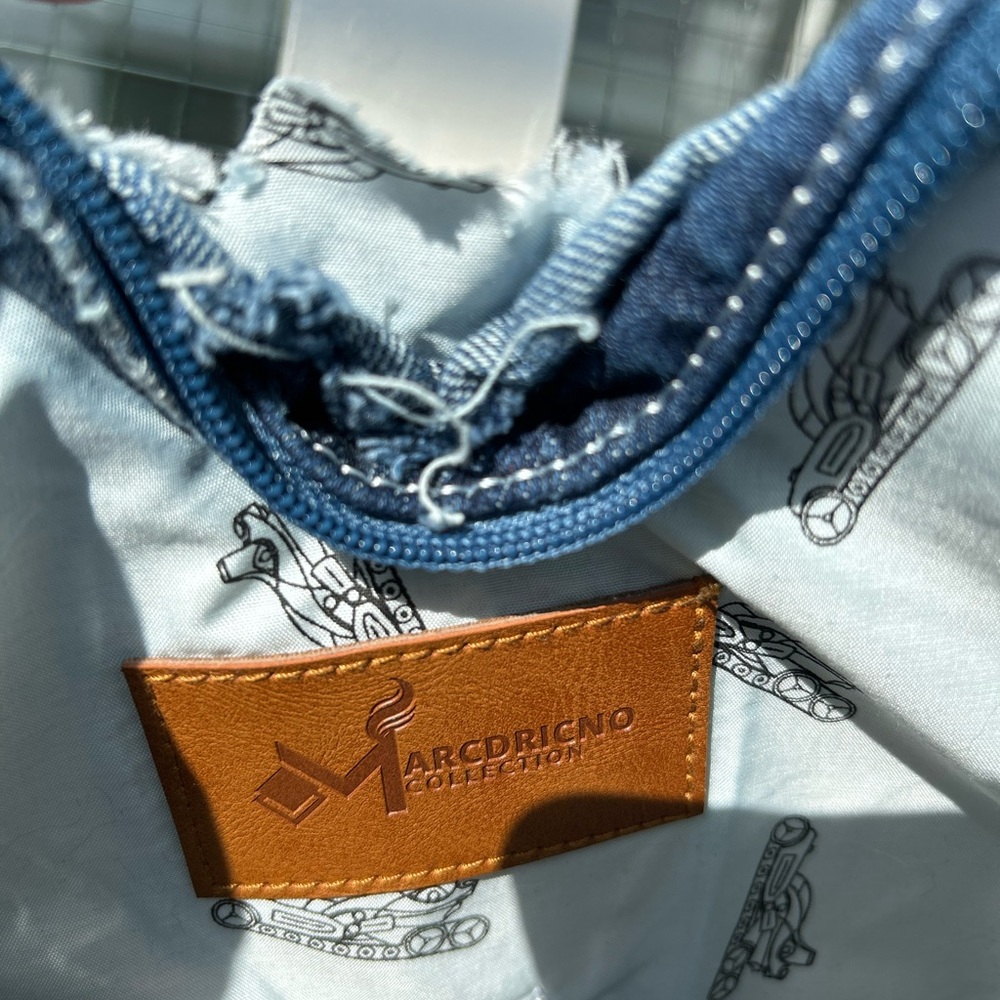 Y2K Denim Butterfly Shoulder Bag Purse Backpack - Picture 5 of 7